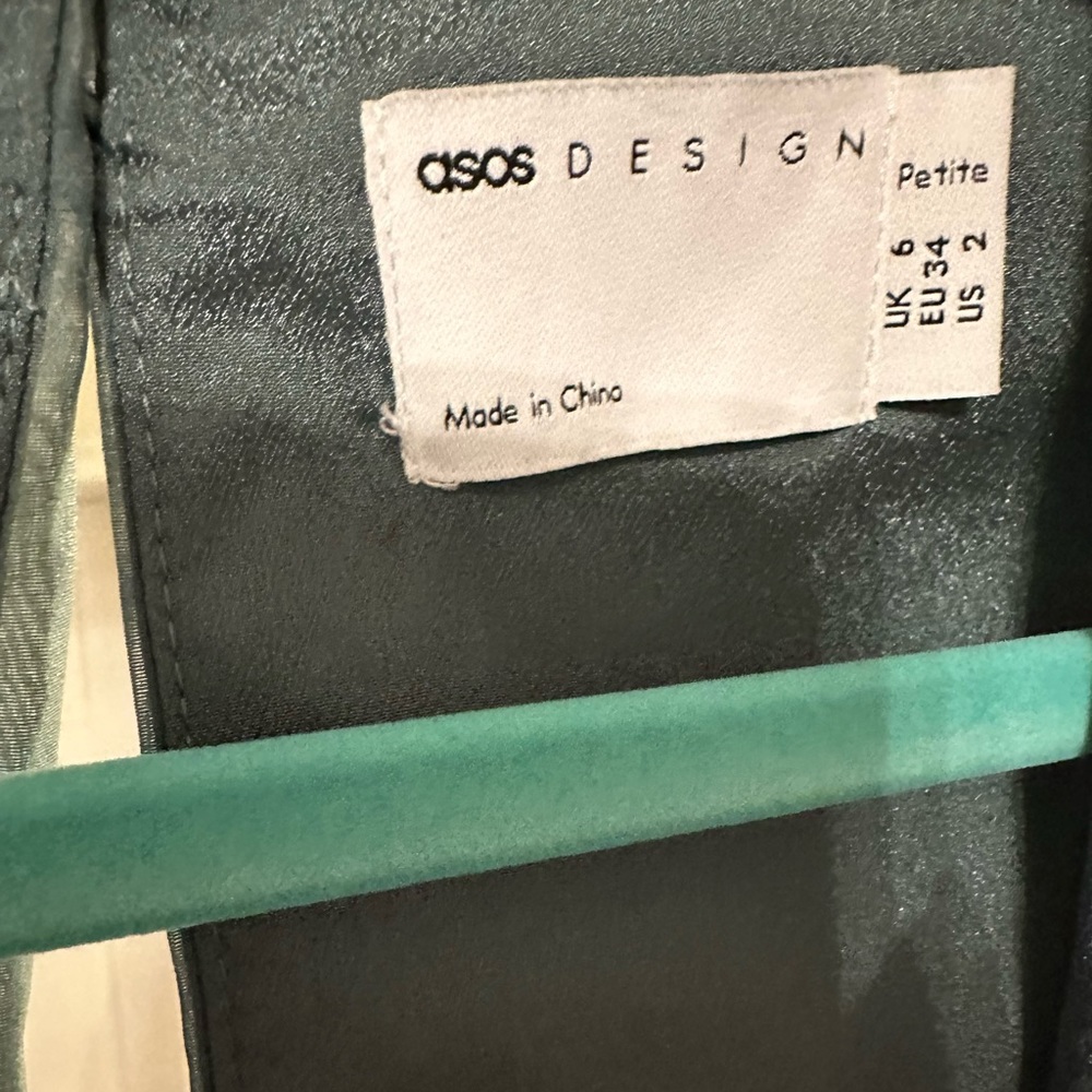 ASOS Teal Ruffle Layered Mini Dress - Picture 9 of 13